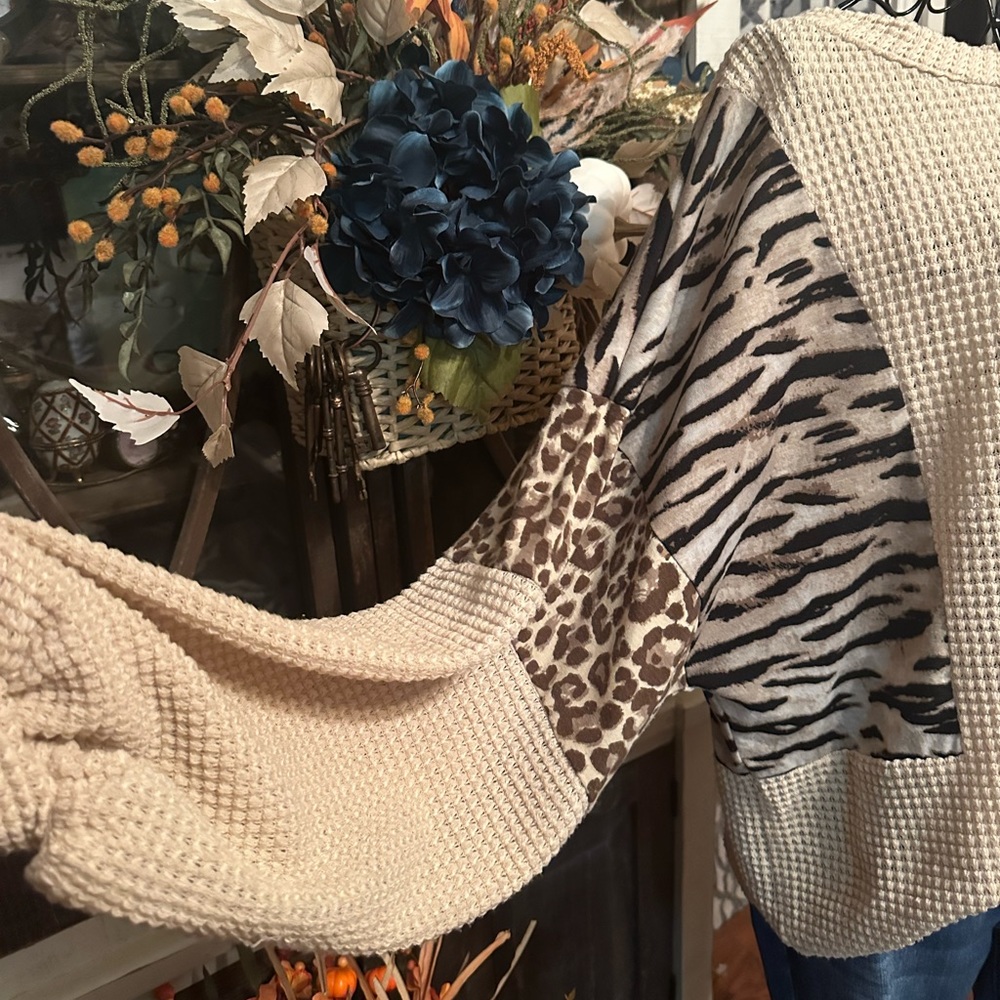 And the way animal print top
